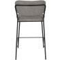 Viken barstoel 65 cm grijs zwart
