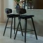 Senn barstoel velvet 71 cm zwart van het woonmerk WOOOD