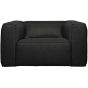 Fauteuil Bean Incl. Kussen Donkergrijs Gemeleerd