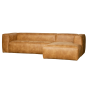 Hoekbank Bean Leder Rechts Cognac van het woonmerk WOOOD