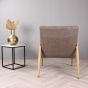 Daniel fauteuil houtlook - bruin