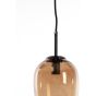 Mezza hanglamp 3L E14 Ø30x23 cm - glas bruin