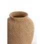 Vedella vaas deco Ø26x28 cm - licht bruin