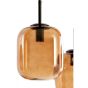 Mezza hanglamp 5L E14 Ø45x23 cm - glas bruin
