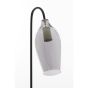 Lukaro tafellamp 35x20x51,5 cm - glas smoke+mat zwart