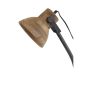 Imbert bureaulamp 30x18x64 cm - hout bruin/mat zwart
