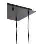 Mezza hanglamp 10L E14 120x18x23 cm - glas bruin