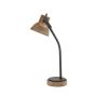 Imbert bureaulamp 30x18x64 cm - hout bruin/mat zwart