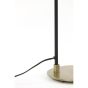 Braja bureaulamp 22x20x55 cm - mat zwart/antiek brons