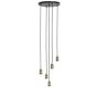 Madelin hanglamp 5L Ø35xmax145 cm - antiek brons