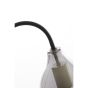 Lukaro tafellamp 35x20x51,5 cm - glas smoke+mat zwart