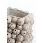 Nitali vaas deco 24,5x18,5x37,5 cm - keramiek zand
