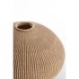 Vallerie vaas deco Ø35x26,5 cm - lichtbruin