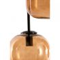 Mezza hanglamp 10L E14 120x18x23 cm - glas bruin