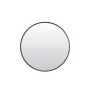 Mamali spiegel Ø68 cm - mangohout bruin
