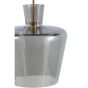 Myles hanglamp Ø25x31 cm - smoke glas/antiek brons