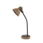 Imbert bureaulamp 30x18x64 cm - hout bruin/mat zwart