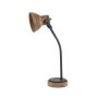 Imbert bureaulamp 30x18x64 cm - hout bruin/mat zwart
