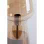 Tonga tafellamp Ø14x37,5 cm - glas amber/antiek brons