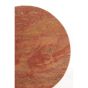 Zeca bijzettafel set van 2 - rood travertin/bruin