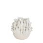 Kyral vaas deco Ø29x33 cm - keramiek crème/wit