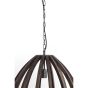 Barsia hanglamp Ø40x42 cm - hout donkerbruin