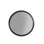 Janice ronde spiegel M - zwart