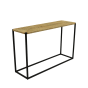Fay industrial sidetable - zwart - gevlochten - touw
