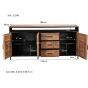 Strudy dressoir 180x40 cm