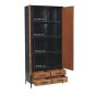 Brooklyn opbergkast - 90 cm - mangohout - naturel