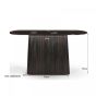 Salvator sidetable 140 cm - hout - bruin