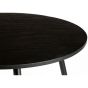 Mora eettafel rond 110 cm zwart