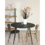 Mora eettafel rond 110 cm zwart