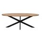 Jesper ovale eettafel - 240 cm - hout - naturel - Outlet A
