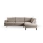 Norris 3-zits hoekbank rechts stof - beige