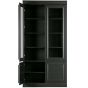 Organize vitrinekast/buffetkast 110 cm grenen matzwart van het woonmerk BePureHome