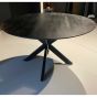 Eettafel Oslo Rond Zwart 130 cm - Outlet A
