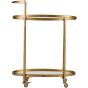 Trolley Push Metaal Antique Brass