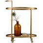 Trolley Push Metaal Antique Brass