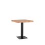 Restauranttafel 70x70x74 cm - straight edge - naturel