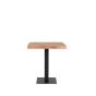 Restauranttafel 70x70x74 cm - straight edge - naturel