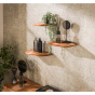 Boka organische wandplank - set van 3 - naturel