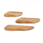 Boka organische wandplank - set van 3 - naturel