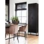Silas hoge kast essen blacknight 210x60x36cm
