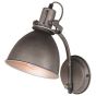 Spot wandlamp grijs