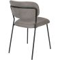 Viken eetkamerstoel stof - zwart onderstel