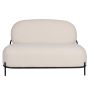Tamara 2-zitsbank teddy - ivoor