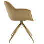 Eetkamerstoel Jaimy karamel/goud van het woonmerk Light & Living