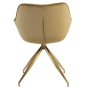 Eetkamerstoel Jaimy karamel/goud van het woonmerk Light & Living