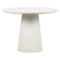 Damon eettafel betonlook wit 76xø100 van het woonmerk WOOOD
